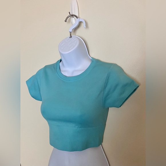 aerie Tops - Offline by Aerie Blue Cropped T-Shirt size XS